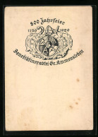 Künstler-AK Gr. Ammensleben, 800 Jahrfeier Benediktinerabtei, Wappen  - Autres & Non Classés