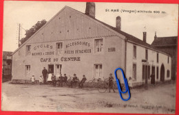 F1514  CPA SAINT-AME (Vosges) CAFE DU CENTRE  Mangeol - Blaison - CYCLES MACHINES A COUDRE - ACCESSOIRES PIECES DET... - Sonstige & Ohne Zuordnung