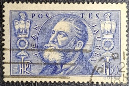 France Poste Yv N°319. Jean Jaurès Homme D'Etat. Cachet De Paris. - Usados