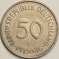 Germany Federal Republic - 50 Pfennig 1982 F, KM# 109.2 (#4748) - 50 Pfennig