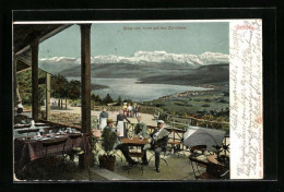 AK Uetliberg, Gasthaus Kulm Mit Blick Auf Den Zürichsee  - Other & Unclassified