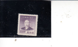 CINA  1949 - Yvert  721  (nuovo Senza Gomma) - Sun Yet-sen - 1912-1949 Republik