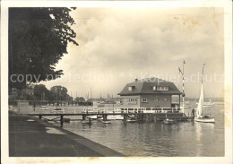 72072537 Kiel Partie An Der Wasserallee Bootshaus Steg Segelboot Kiel - Kiel