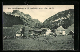 AK Weissbach B. Lofer, Hirschbühel Mooswacht Mit Dem Mühlsturzhorn  - Autres & Non Classés