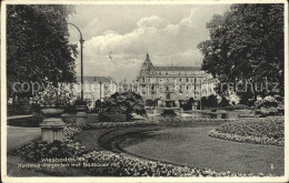 72072195 Wiesbaden Kurhaus Vorgarten Mit Nassauer Hof Wiesbaden - Wiesbaden