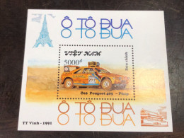 VIET  NAM  STAMPS BLOCKS-90(1991 Peugeot 405 France)1 Pcs Good Quality - Vietnam