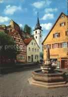 72072028 Pottenstein Oberfranken Drogerie Kirche Brunnen Schuettersmuehle - Pottenstein