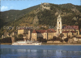 72071986 Duernstein Wachau Motorfahrgastschiff Theodor Koerner Burgruine Duernst - Autres & Non Classés