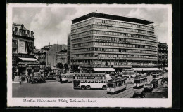 AK Berlin, Potsdamer Platz, Strassenbahnen Vor Dem Columbushaus  - Tiergarten