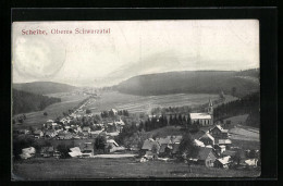 AK Scheibe Im Oberen Schwarzatal, Blick Auf Die Kirche Im Ort  - Other & Unclassified