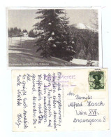 Österreich, 1953, AK Vom Hochlantsch, Gasthof Pierer/ Teichalpe, Frankiert Mit S 1,--/ Trachten Grün (12936E) - Alberghi & Ristoranti