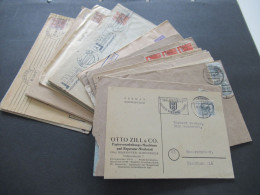 All. Besetzung 1948 Bizone Band / Netzaufdruck 32 Belege / Firmenumschläge Und Teils Interessante Marken / Frankaturen! - Cartas & Documentos