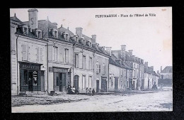 Cp, 86, Pleumartin,  Place De L'hôtel De Ville, Voyagée, Phototypie Desaix - Pleumartin