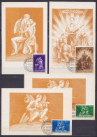 Série Complète Cartes-maximum N°701/09 Càd "CINQUANTENAIRE DU CINEMA BRUXELLES /-1-12-1945/ EEN HALVE EEUW CINEMA" - Brieven En Documenten