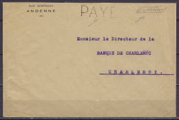 L. Port Payé - Marque "PAYE" & Griffe Fortune [Andenne] Pour CHARLEROI - Fortune Cancels (1919)