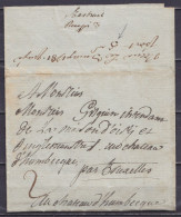L. Datée 28 Avril 1781 De BAASRODE (Baesrode) Our Château D'Humbecque Par Bruxelles - Port "2" (au Dos: Man. "reçue Le 3 - 1714-1794 (Paesi Bassi Austriaci)