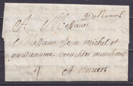 L. Datée 24 Février 1720 De DINANT Pour ANVERS - Man. "De Namur" - Port "4" - 1714-1794 (Austrian Netherlands)