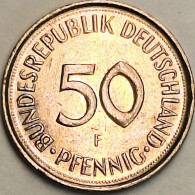 Germany Federal Republic - 50 Pfennig 1989 F, KM# 109.2 (#4753) - 50 Pfennig