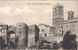 FR66 ELNE - Clocher De L'église Et Remparts - Belle - Elne