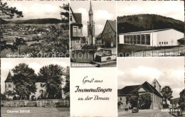 72069929 Immendingen Gesamtansicht Rathausbrunnen Turnhalle Festhalle Kirche Sch - Autres & Non Classés