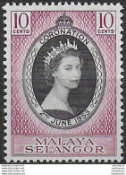 1953 Selangor Malaysia Coronation 1v. MNH SG N. 115 - Other & Unclassified