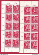 1945 GERMANIA REICH - N. 825-826 Soldati Delle S.A. E S.S. BLOCCO DI 10 MNH** - Otros & Sin Clasificación