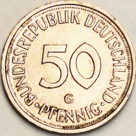 Germany Federal Republic - 50 Pfennig 1989 G, KM# 109.2 (#4754) - 50 Pfennig