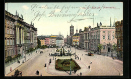 AK Berlin, Strassenbahn Und Passanten Auf Dem Schlossplatz  - Mitte