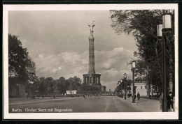 AK Berlin, Grosser Stern Mit Der Siegessäule  - Dierentuin