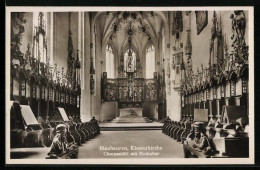 AK Blaubeuren, Klosterkirche, Chorgestühl Mit Dem Hochaltar  - Blaubeuren