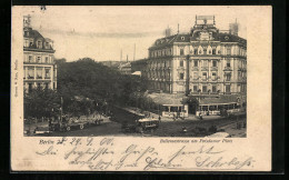 AK Berlin, Strassenbahn Auf Der Bellevuestrasse Am Potsdamer Platz  - Tiergarten