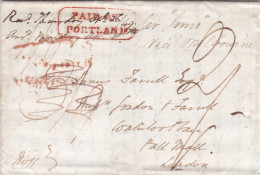 1849: Letter Paid By Portland/Melbourne To London - Otros & Sin Clasificación