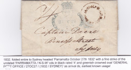 1832: Parramatta To Sydney. Earliest Known Usage - Other & Unclassified