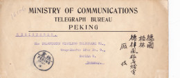 1913: Ministry Of Communications/Peking/China To Germany - Other & Unclassified