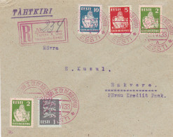 1933: Eesti - Registered To Rakvere - Estonia