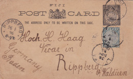 1895: Fiji: Post Card To Rippberg - Fidji (1970-...)