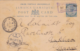 1902: Jamaica To Germany - Post Card - Giamaica (1962-...)