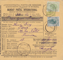 1907 Parcel Card Romaina  Bucaresti To France - Otros & Sin Clasificación