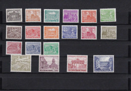 Berlin: MiNr. 42-60 - Bauten - Postfrisch, BPP Attest - Unused Stamps