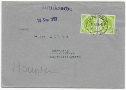 Drucksache Brief Walsrode 1953 Nach Nürnberg - Briefe U. Dokumente