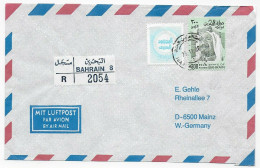 Einschreiben Bahrain, Luftpost Nach Mainz, 1986 - Bahrein (1965-...)