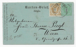 Karten Brief Von Kremsier Nach Wien, 1889 - Brieven En Documenten