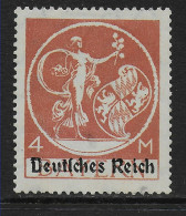 DR: MiNr. 135 Plattenfehler IV, * Falz - Unused Stamps