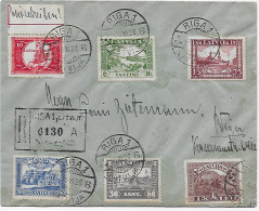 Einschreiben Riga 1928 - Lettonia