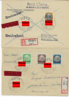 5x Einschreiben Eilboten Briefe Von Metz Nach Meckenbeuren 1941 - Ocupación 1938 – 45