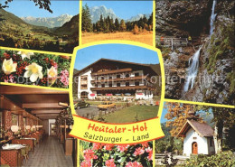 72069361 Heutal Unken Gasthof Pension Heutaler Hof Panorama Gastraum Wasserfall  - Autres & Non Classés