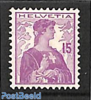 Switzerland 1909 15c., Stamp Out Of Set, Unused (hinged) - Ongebruikt