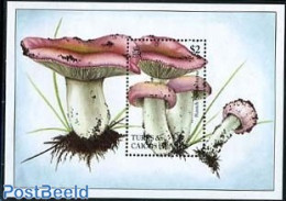 Turks And Caicos Islands 1994 Russula Cremeolilacina S/s, Mint NH, Nature - Mushrooms - Champignons