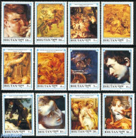 Bhutan 1991 P.P. Rubens 12v, Mint NH, Art - Paintings - Rubens - Bhutan