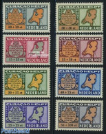 Netherlands Antilles 1946 Aid To Netherlands 8v, Unused (hinged), History - Various - Netherlands & Dutch - World War .. - Géographie